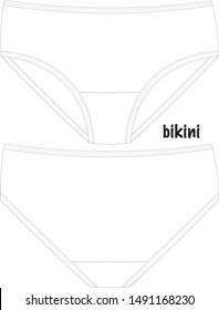 girl woman underwear vector illustration 