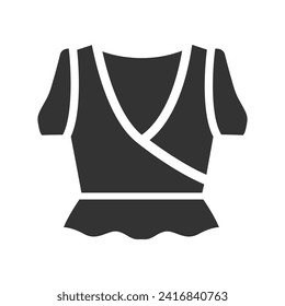 Icono superior del ajuste de la chica, gráficos vectoriales