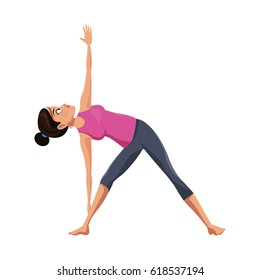 girl and yoga design