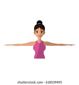 girl and yoga design