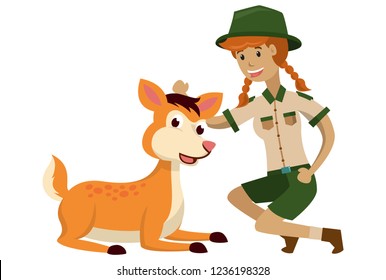 3,482 Zookeeper Images, Stock Photos & Vectors | Shutterstock Girl Cartoon Zoo Keeper