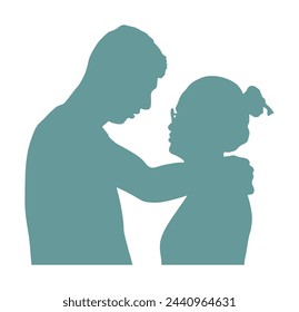 Girlfriend and boyfriend kissing on date vector silhouette illustration. Love boy and girl hugging. Togetherness, tenderness and closeness. Young shy couple in love hug. Teenagers romance, puberty.