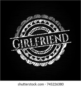 Girlfriend chalk emblem