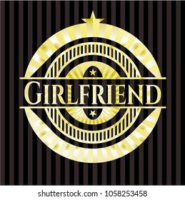 Girlfriend gold shiny badge