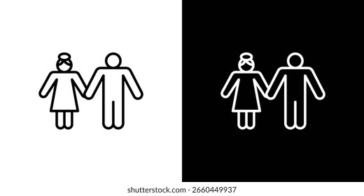Girlfriend icon for Apps. Icon Design Template.