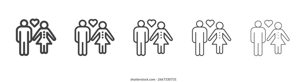 Girlfriend icon design, logo, app, UI. Vector illustration, EPS