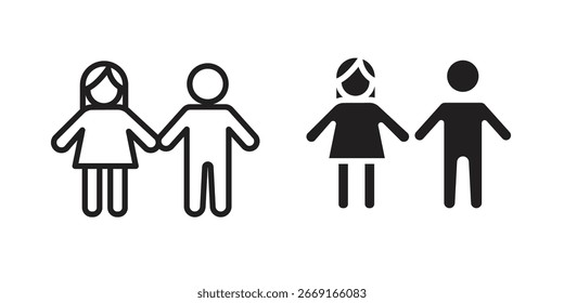 Girlfriend icon. Vector Illustration. Isolated vector Illustration. EPS Illustration.
