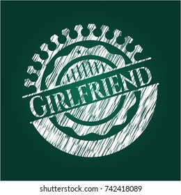 Girlfriend on blackboard