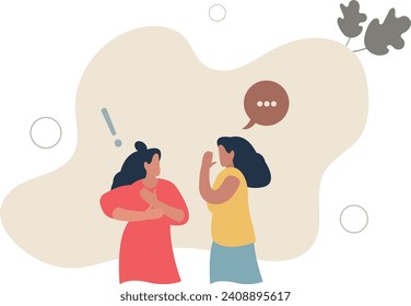 Girlfriend woman people spending time together. Gossip, bachelorette party, communication and support. Female friendship, sisterhood, solidarity.flat vector illustration.