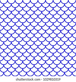 Girlish fish scale pattern