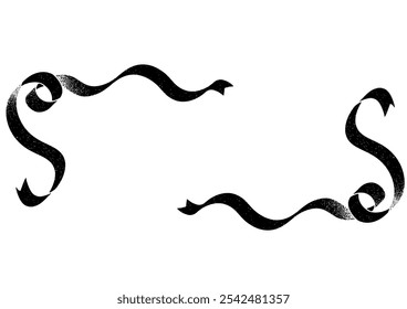 Marco de título de cinta de niña. datos de Vector.
