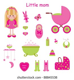Girlish set. Little mom