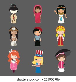 Girls from around the world