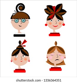 girls Avatars set.