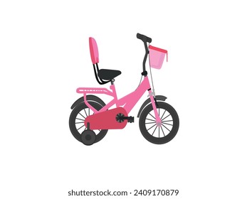 vector infantil de bicicleta para niñas