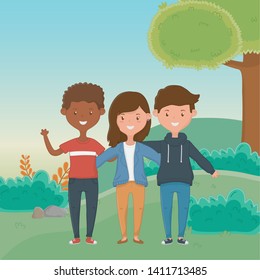 Girls and Boy Friendship design