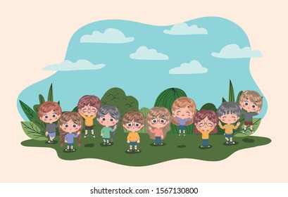 Family Tree Cartoon Illustration Family Tree Stock Illustration ...