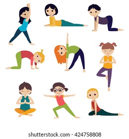 Kids Yoga Clipart High Res Stock Images Shutterstock