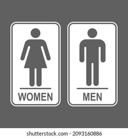 Girls Boys Restroom Sign Men Women Stock Vector (Royalty Free ...