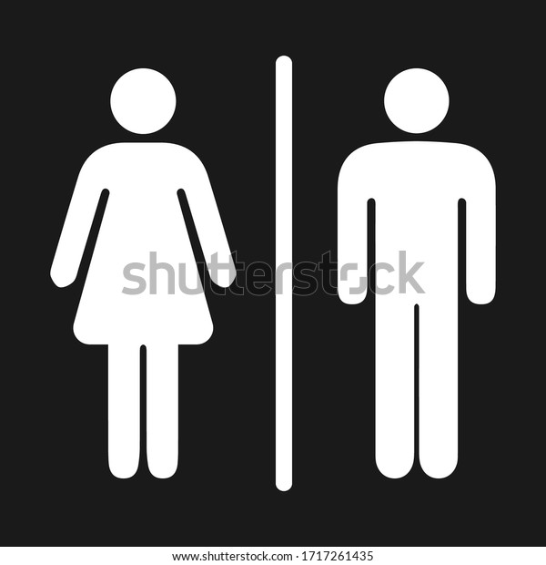 Girls Boys Restroom Sign Men Women Stock Vector (Royalty Free ...
