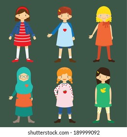 Girls Character Mascots