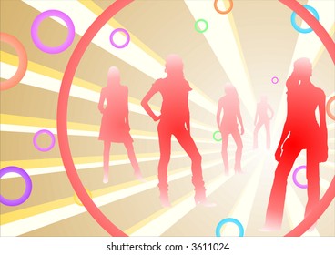 girls with circles
