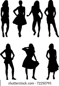 girls collection vector
