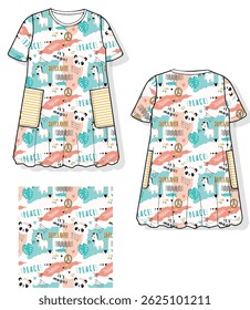 girls dress design. print design, fashion designs and more