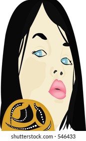 A girl's face