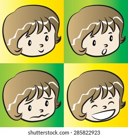 girl's face with emotion