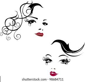 girl's faces