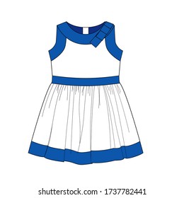 girls fashion  dress vector design 