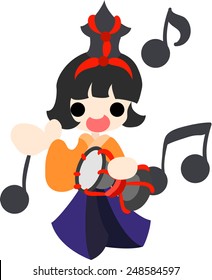 Girls Festival in Japan Musician(small drum)-