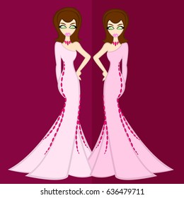Girls in flat Style "Luxury Dress Zodiac" set