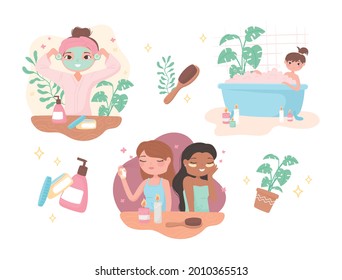 girls home spa beauty set