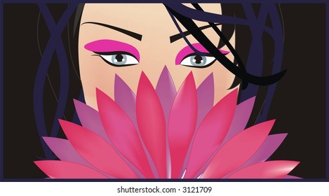 a girl's illustration fashion