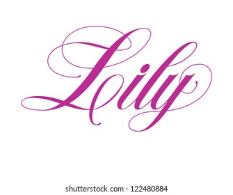 Girls Name Elegant Vector Lettering Series Stock Vector (Royalty Free ...