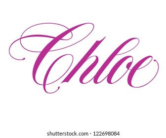 125 Chloe name Images, Stock Photos & Vectors | Shutterstock