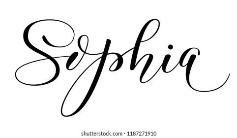 Sophia Name Stock Illustrations Images Vectors Shutterstock