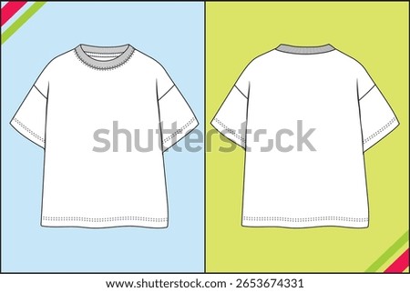 GIRLS OVERSIZE DROP SHOULDER TEE