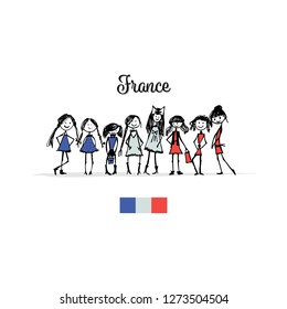 Girls party, sketch for your design
