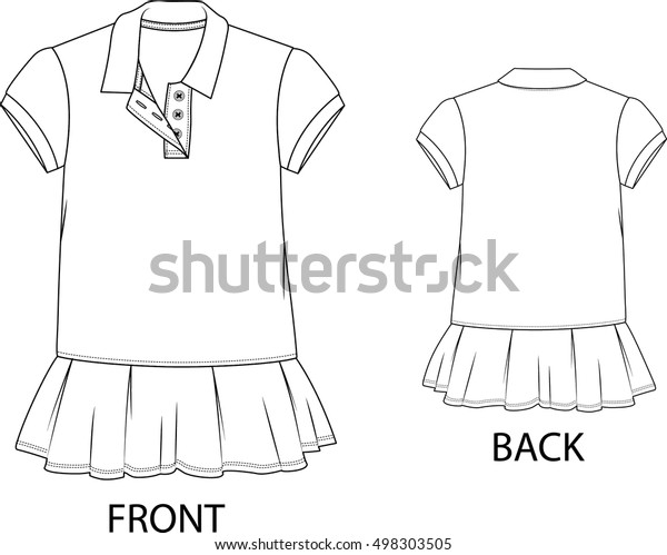 girls white polo dress