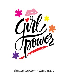 Girls power. Motivational Quote Poster