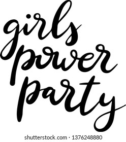 Girls power party decoration for T-shirt