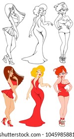 girls in red