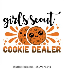 GIRLS SCOUT COOKIE DEALER  Cookies T-shirt Design