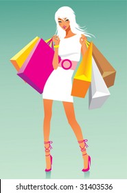 Girl's shopping
