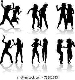girls silhouette