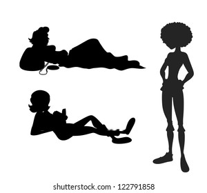 Girls Silhouettes