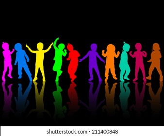 girls silhouettes